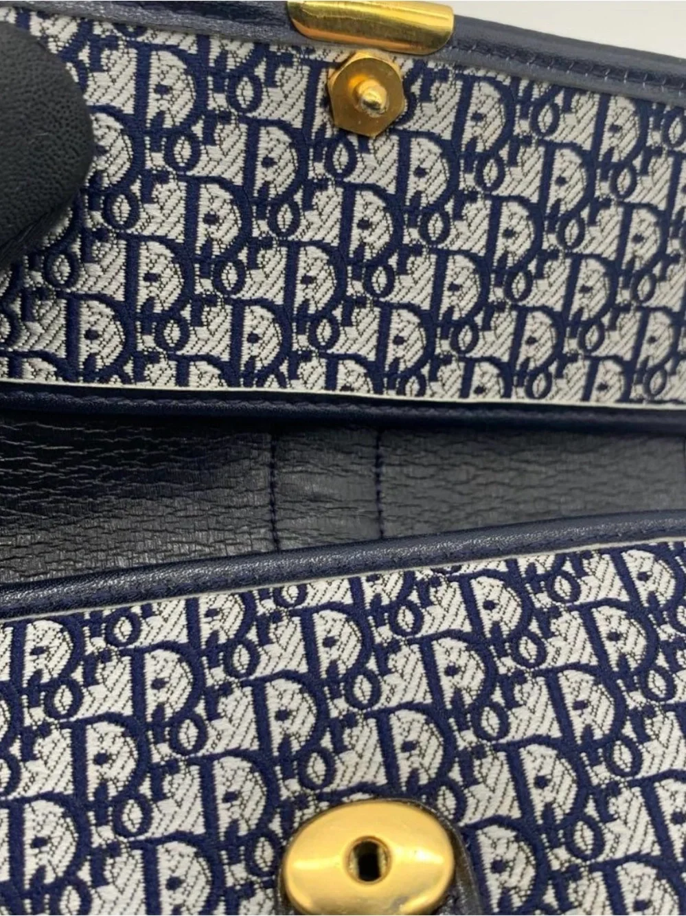 Vintage Christian Dior Navy Wallet